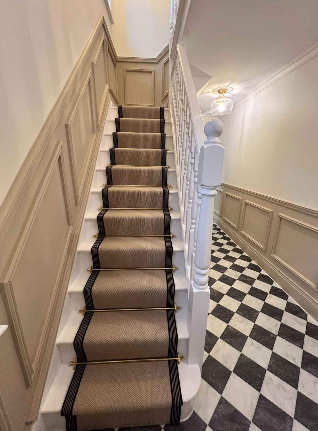 Highclere Wool Flatweave Herringbone With Mayfair Border