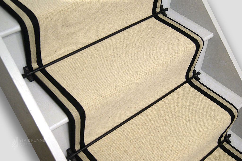Plain Wool Rice Cake Stair Runner